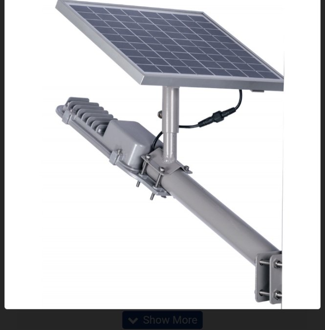 Lampe solaire pour la kou